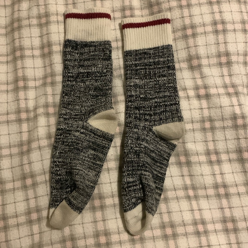 Stripe top boot socks